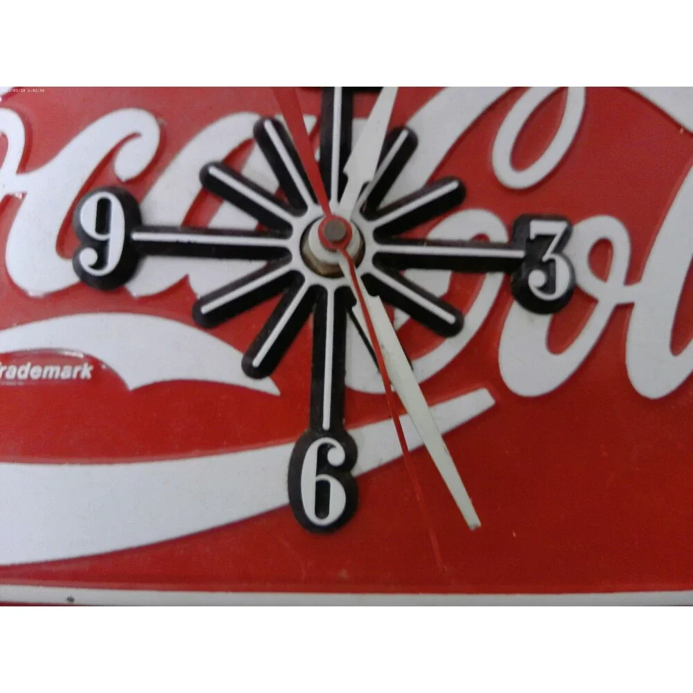 Coca Cola License Plate Clock